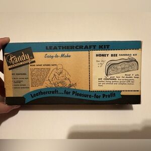 1960s Tandy Tooled Leather Craft Kit DIY